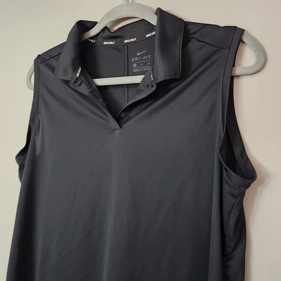 Nike Golf Women’s Black Tank Top Polo Shirt Size XL EUC dri fit - Picture 2 of 9